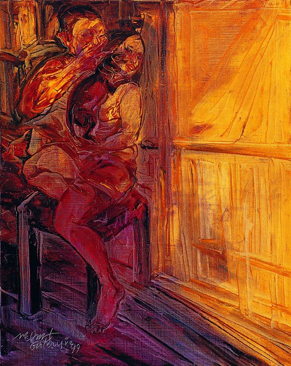 
                  Trio, 1999, Oil on canvas, 69 x 55 cm        