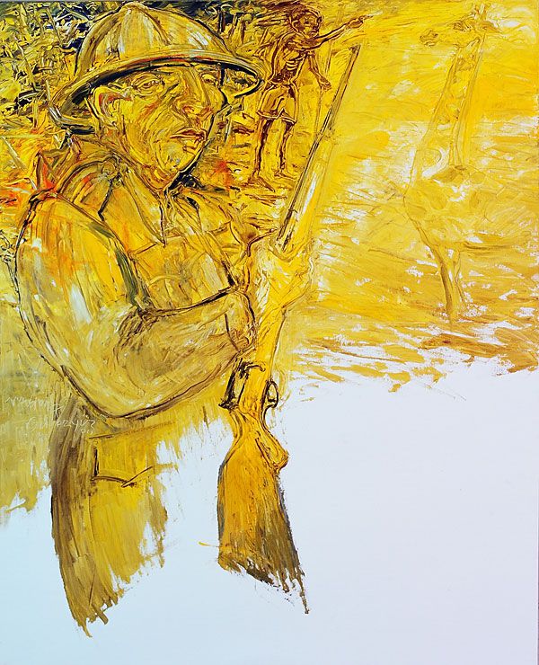
                  Guide, 2000, Oil on canvas, 160 x 130 cm        