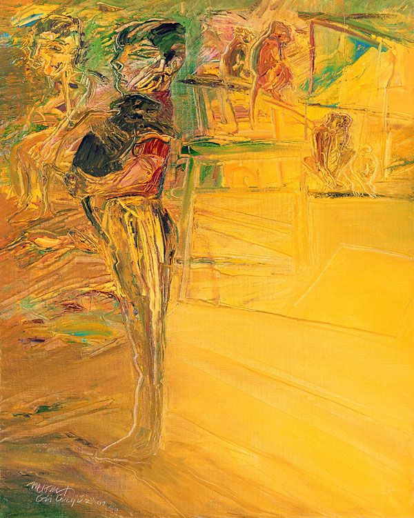 
                  Untitled, 2001, Oil on canvas, 70 x 56 cm        