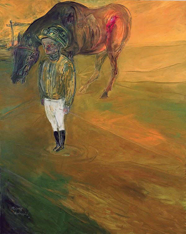 
                  Race is Over, 2001, Oil on canvas, 162 x 130 cm        