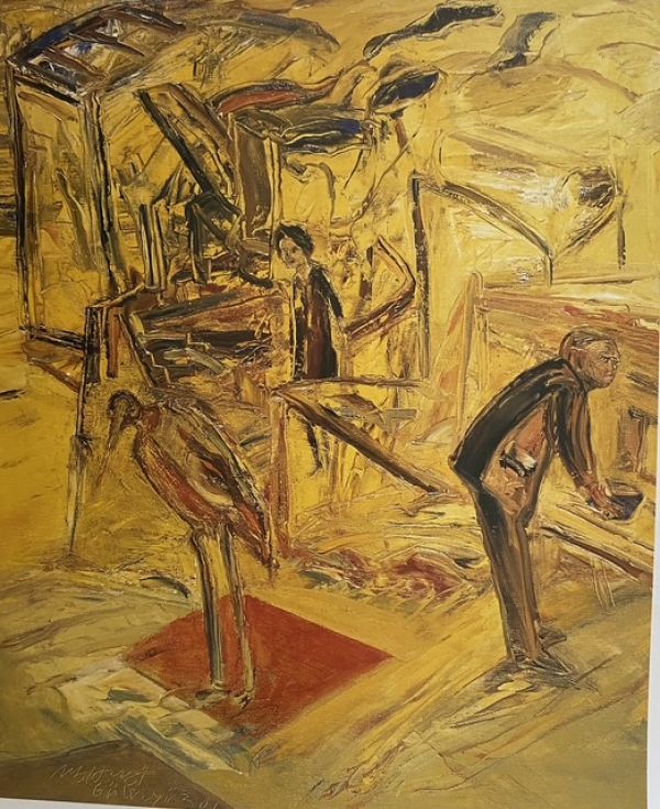 
                  Tropic of Stork, 2001, Oil on canvas, 73 x 60 cm        