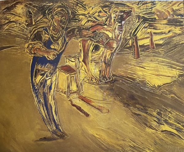 
                  To This Direction, 2001, Oil on canvas, 60 x 73 cm        