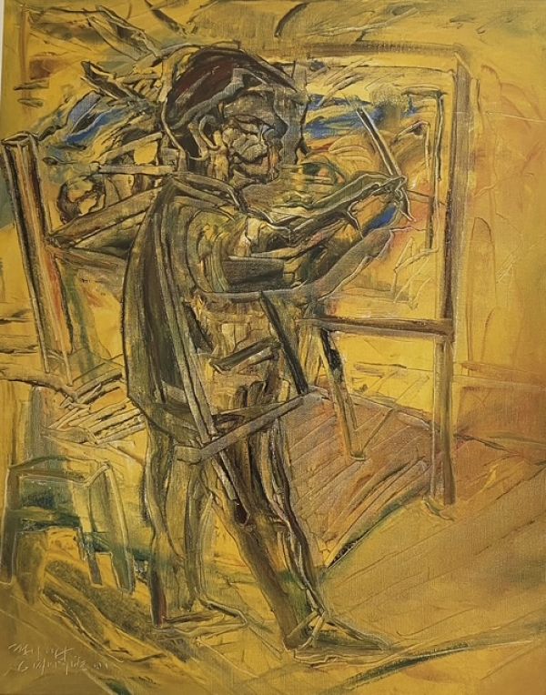
                  Untitled, 2001, Oil on canvas, 70 x 56 cm        