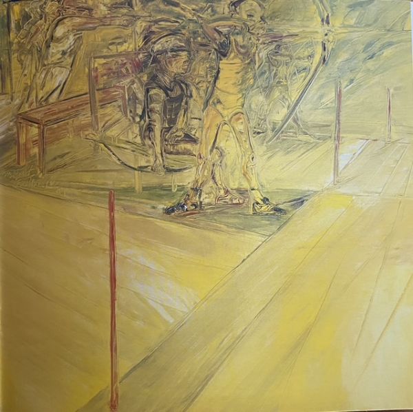 
                  Towards Target, 2001, Oil on canvas, 140 x 140 cm        