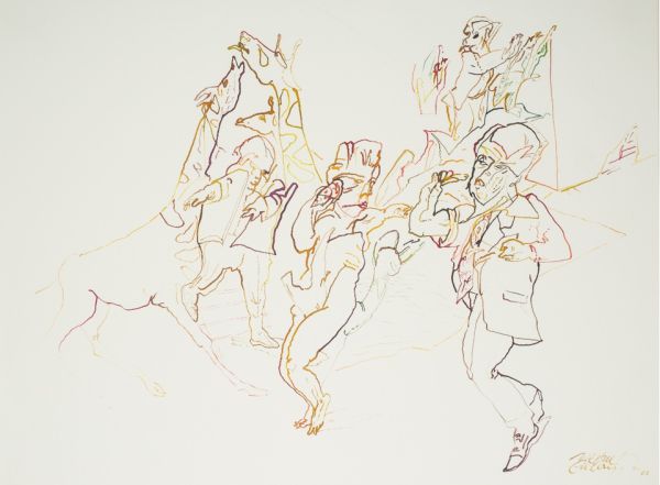 
                  Untitled, 2002, Ecoline on paper, 56 x 76 cm        