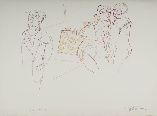 
                  September 2002, 2002, Ecoline on paper, 56 x 76 cm        