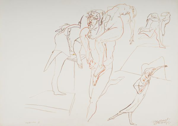 
                  September 2002, 2002, Ecoline on paper, 56 x 76 cm        