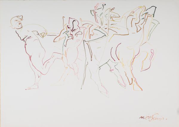 
                  Untitled, 2003, Ecoline on paper, 50 x 70 cm        