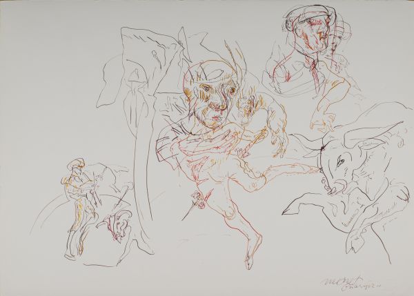 
                  Untitled, 2003, Ecoline on paper, 50 x 70 cm        