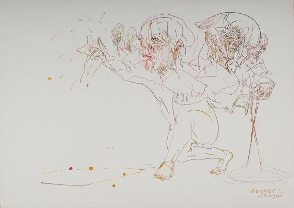 
                  Untitled, 2003, Ecoline on paper, 50 x 70 cm        