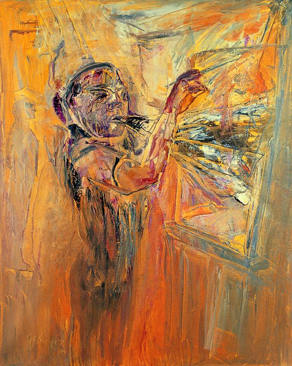
                  The Painter, 2004, Oil on canvas, 70 x 56 cm        