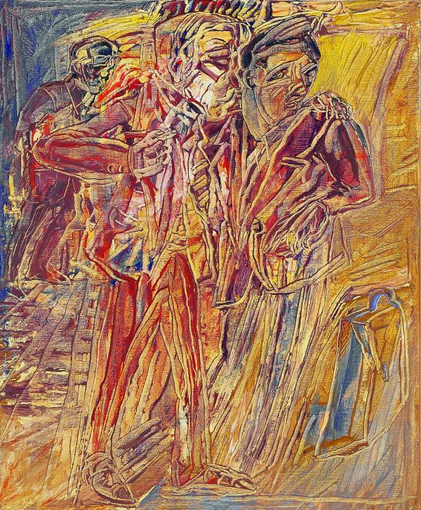 
                  Men's Fashion II, 2006, Oil on canvas, 65 x 54 cm        