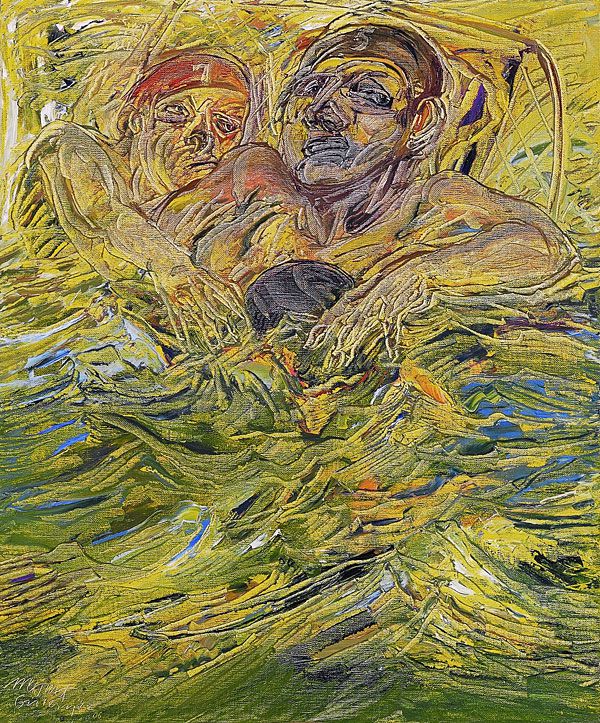 
                  Water Polo, 2006, Oil on canvas, 65 x 54 cm        
