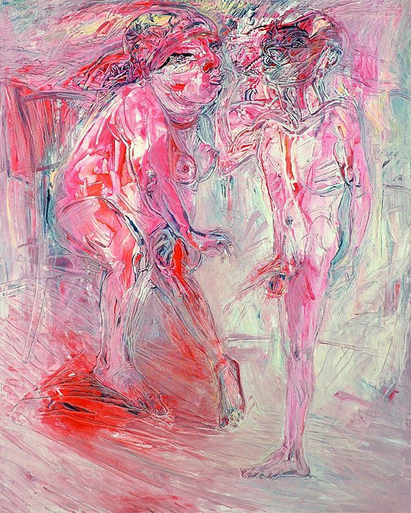 
                  First Time, 2006, Oil on canvas, 162 x 130 cm        