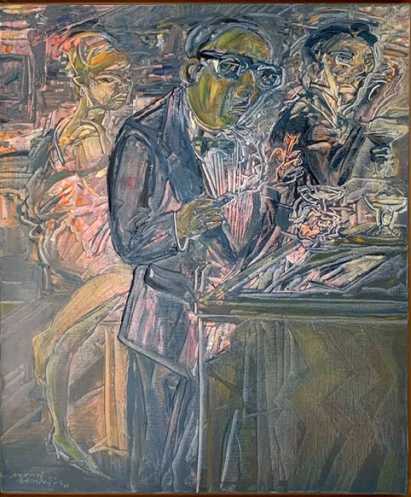 
                  Darts Break, 2006, Oil on canvas, 65 x 54 cm        