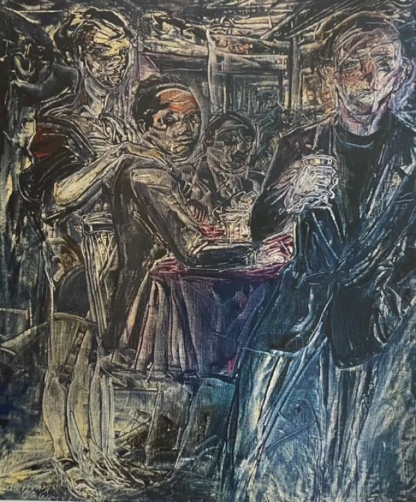 
                  One Minute, 2006, Oil on canvas, 65 x 54 cm        