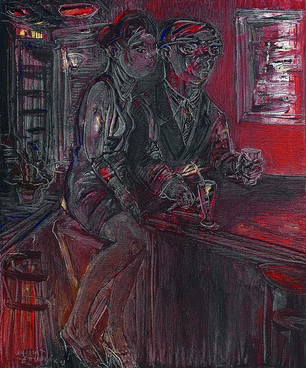 
                  Happy Hours, 2007, Oil on canvas, 65 x 54 cm        