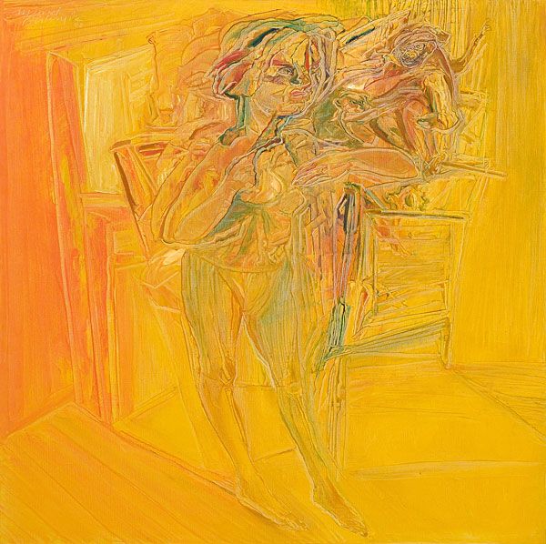 
                  Untitled, 2008, Oil on canvas, 100 x 100 cm        