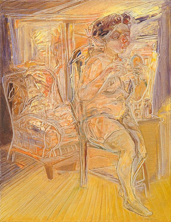 
                  Rouge, 2008, Oil on canvas, 65 x 50 cm        