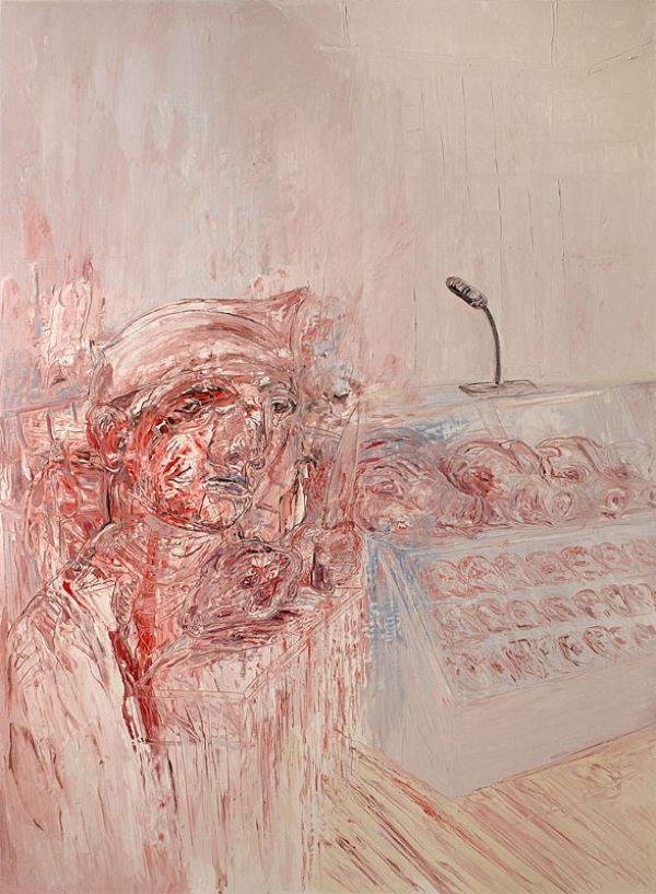 
                  Proclamation, 2009, Oil on canvas, 250 x 180 cm        
