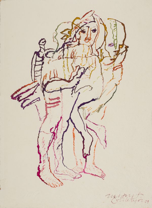 
                  Untitled, 2009, Ecoline on paper, 35 x 26 cm        