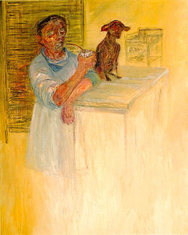 
                  Visit, 2010, Oil on canvas, 162 x 130 cm        