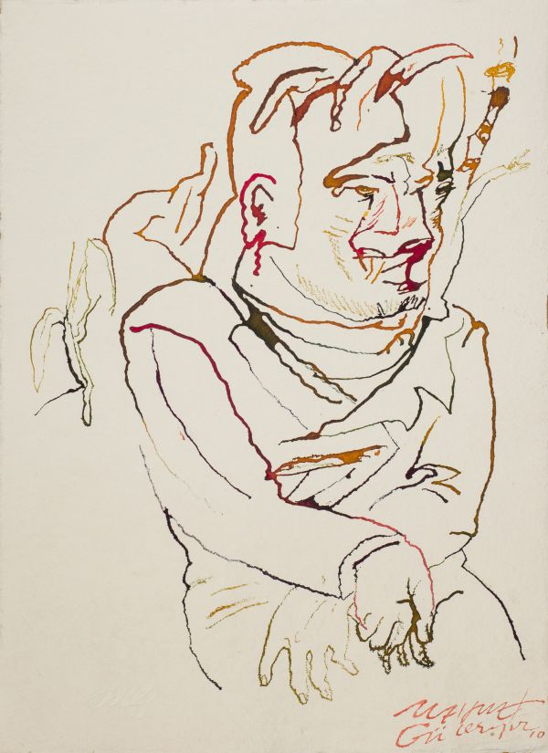 
                  Untitled, 2010, Ecoline on paper, 35 x 25,5 cm        