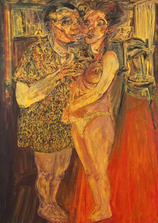 
                  Between Ourselves, 2010, Oil on canvas, 140 x 114 cm        