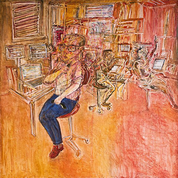 
                  Broker, 2012, Oil on canvas, 150 x 150 cm        