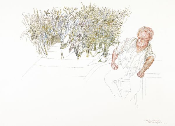 
                  The Gardner, 2013, Ecoline on paper, 70 x 90 cm        