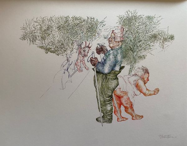 
                  I Saw a Bug, 2013, Ecoline on paper, 70 x 90 cm        