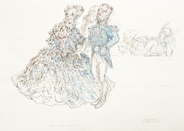 
                  Land Lord, 2016, Ecoline on paper, 50 x 70 cm        