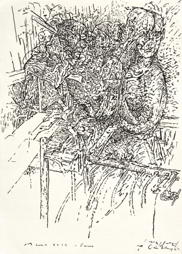 
                  Solutions Series-6, 2016, Ink on paper, 20.7 x 30 cm        