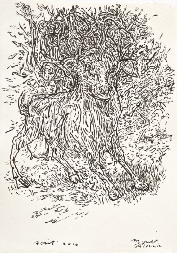 
                  Solutions Series-24, 2016, Ink on paper, 20.7 x 30 cm        