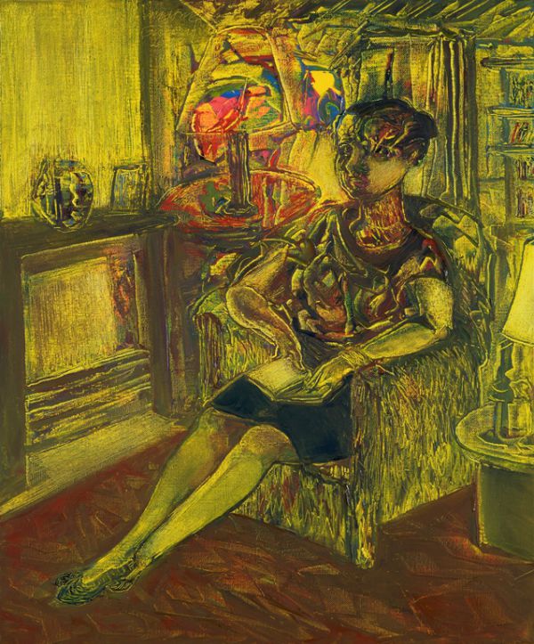 
                  Lectrice, 2017, Oil on canvas, 61 x 50 cm        