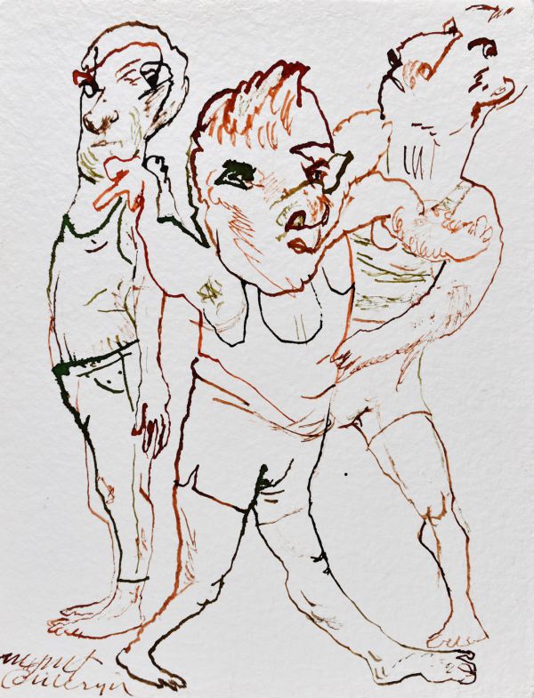 
                  The Garden of Complaints, 2018, Ecoline on Arches paper, 30 x 24,5 cm        