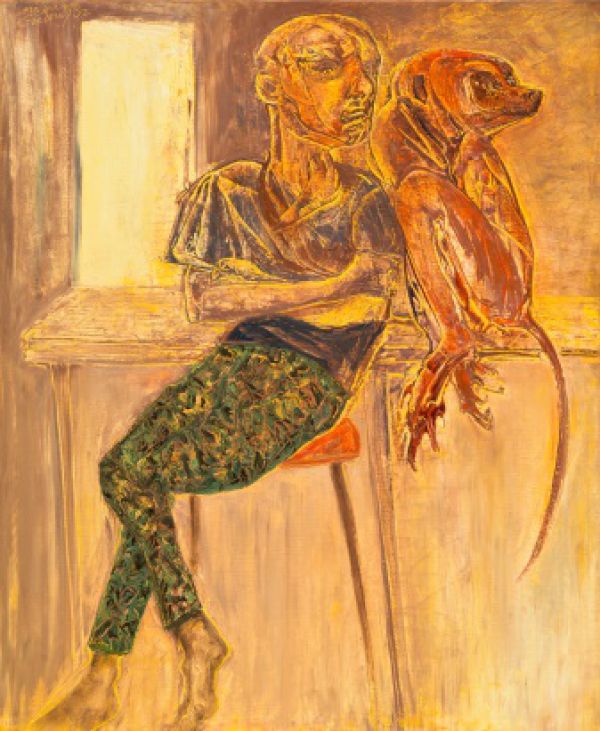 
                  5 August 2019 B.Hüsun Assos, 2019, Oil on canvas, 72 x 60 cm        