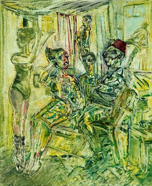 
                  22 mars 2020 Paris, 2020, Oil on canvas, 46 x 38 cm        