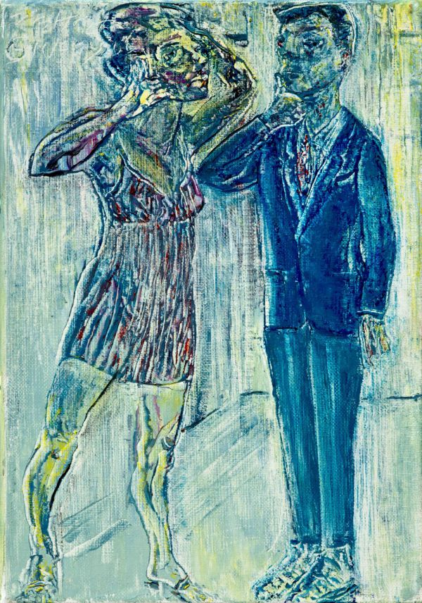 
                  17 Juin 2020 Paris, 2020, Oil on canvas, 27 x 19 cm        