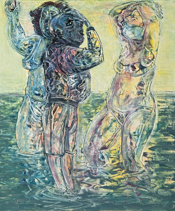 
                  26 Avril 2021 Paris, 2021, Oil on canvas, 55 x 46 cm        