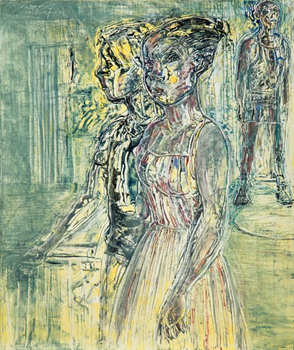 
                  3 Juin 2021 Paris, 2021, Oil on canvas, 55 x 46 cm        