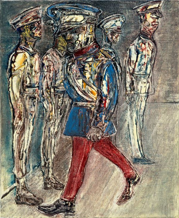 
                  24 Janvier 2021 Paris, 2021, Oil on canvas, 46 x 38 cm        