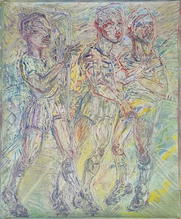 
                  18 Février 2021 Paris, 2021, Oil on canvas, 73 x 60 cm        