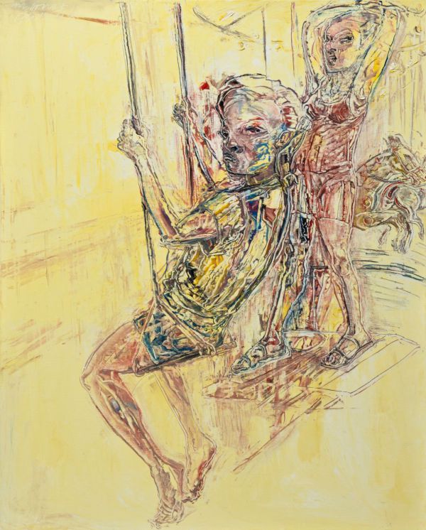 
                  26 Mai 2021 Paris, 2021, Oil on canvas, 100 x 81 cm        