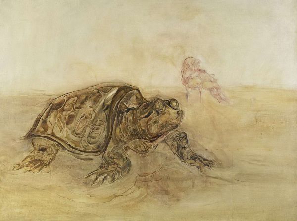 
                Kaplumbağa, 1974, Tual üzerine yağlıboya, 100 x 130 cm